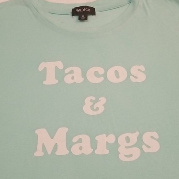 Wildfox Tacos & Margs Happy Hour KeKe Tee Shirt - Picture 3 of 5